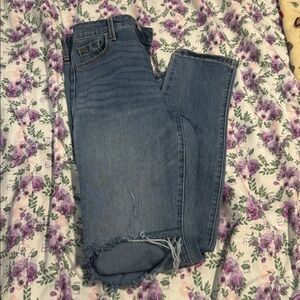 Old Navy Blue Slim Straight Jeans